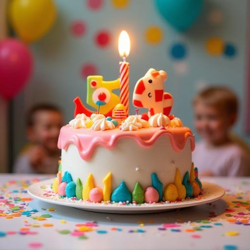 A fun, themed birthday cake for a child's party.